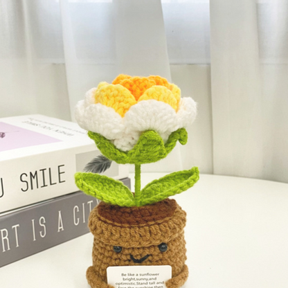 Hand-Woven Wool Flower — A Gift That Never Wilts