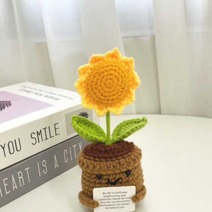 Hand-Woven Wool Flower — A Gift That Never Wilts