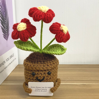 Hand-Woven Wool Flower — A Gift That Never Wilts