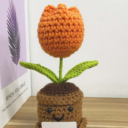 Hand-Woven Wool Flower — A Gift That Never Wilts
