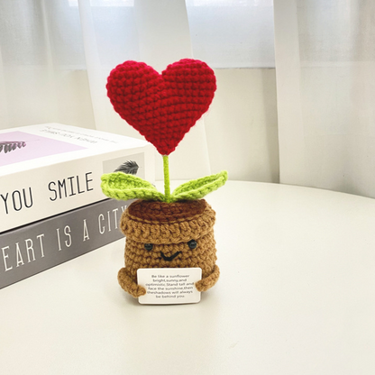 Hand-Woven Wool Flower — A Gift That Never Wilts