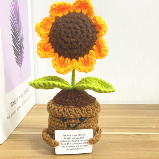 Hand-Woven Wool Flower — A Gift That Never Wilts