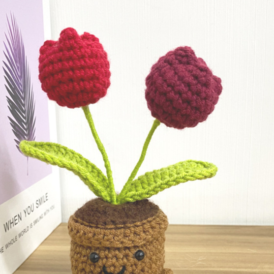 Hand-Woven Wool Flower — A Gift That Never Wilts