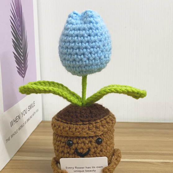 Hand-Woven Wool Flower — A Gift That Never Wilts