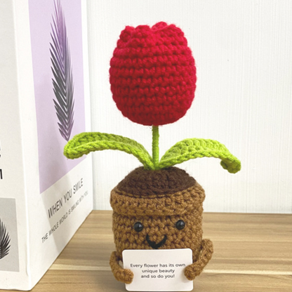 Hand-Woven Wool Flower — A Gift That Never Wilts