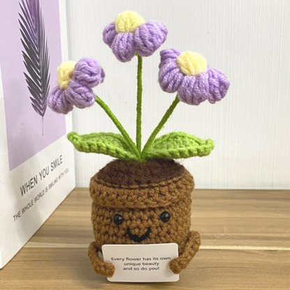 Hand-Woven Wool Flower — A Gift That Never Wilts