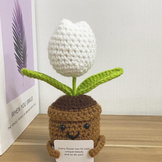 Hand-Woven Wool Flower — A Gift That Never Wilts