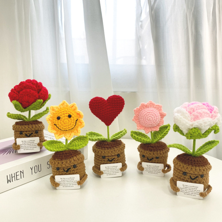 Hand-Woven Wool Flower — A Gift That Never Wilts