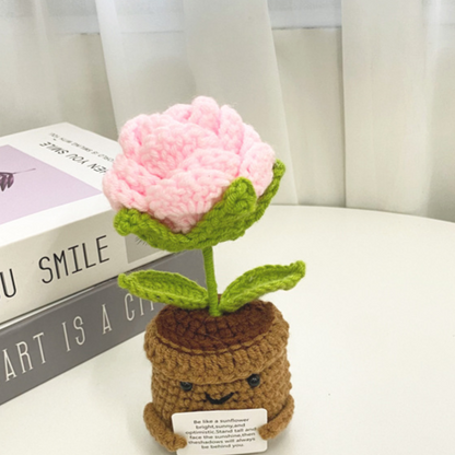 Hand-Woven Wool Flower — A Gift That Never Wilts