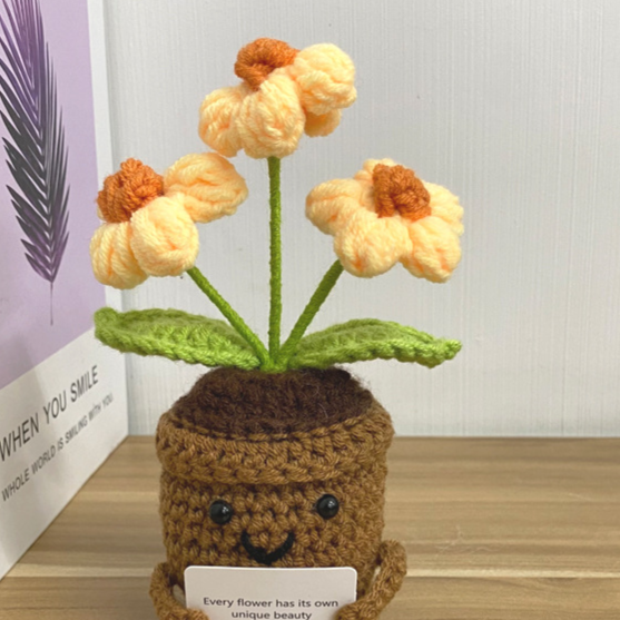 Hand-Woven Wool Flower — A Gift That Never Wilts